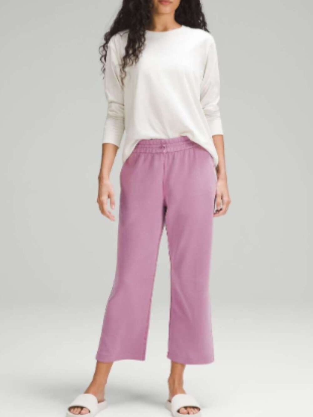LULULEMON Softstreme High Rise Straight Leg Crop Pants  Pink Size 6